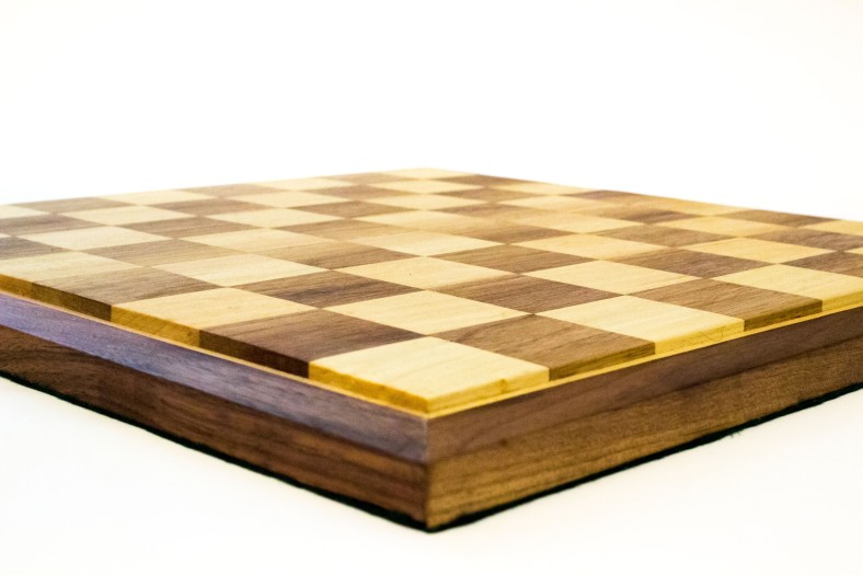 chess board walnut maple